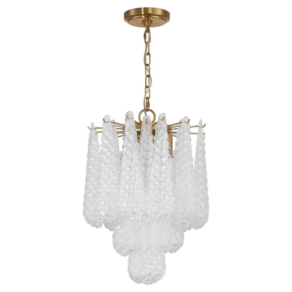Lyra Pendant Light - Clear, Aged Brass