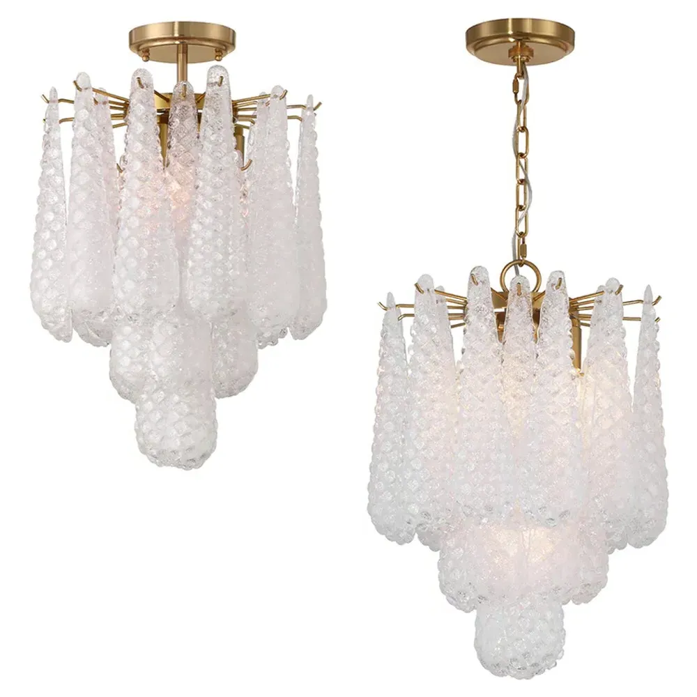 Lyra Pendant Light - Clear, Aged Brass