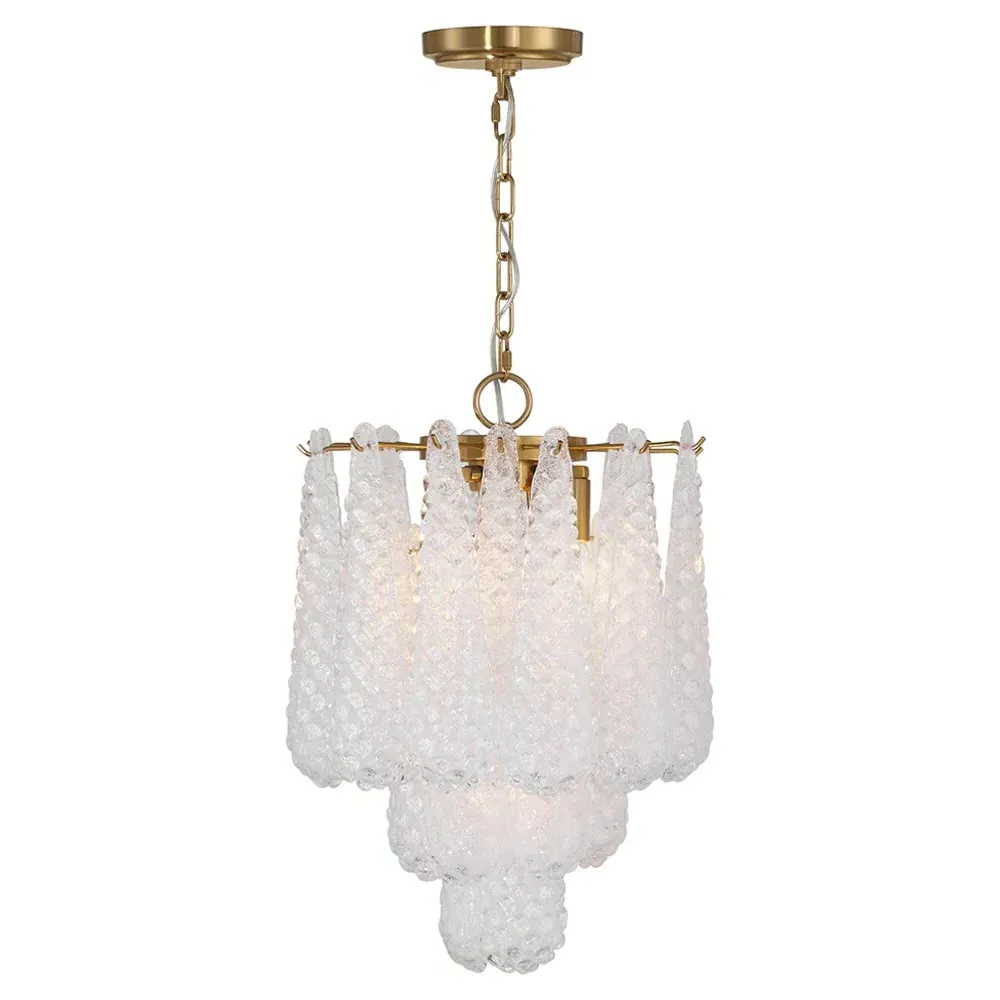 Lyra Pendant Light - Clear, Aged Brass image