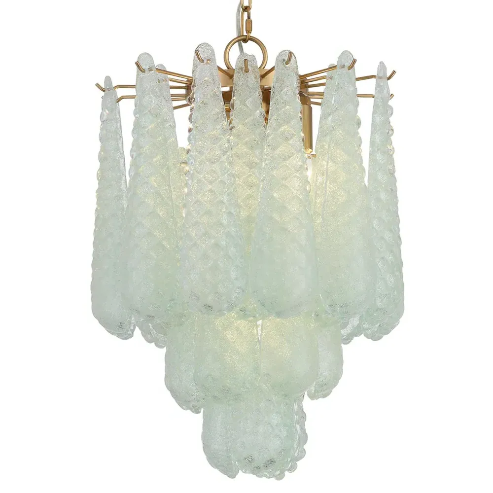Lyra Pendant Light - Green, Aged Brass