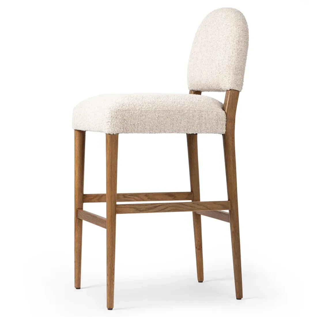 Lysander Bar Stool - Cream, Oak