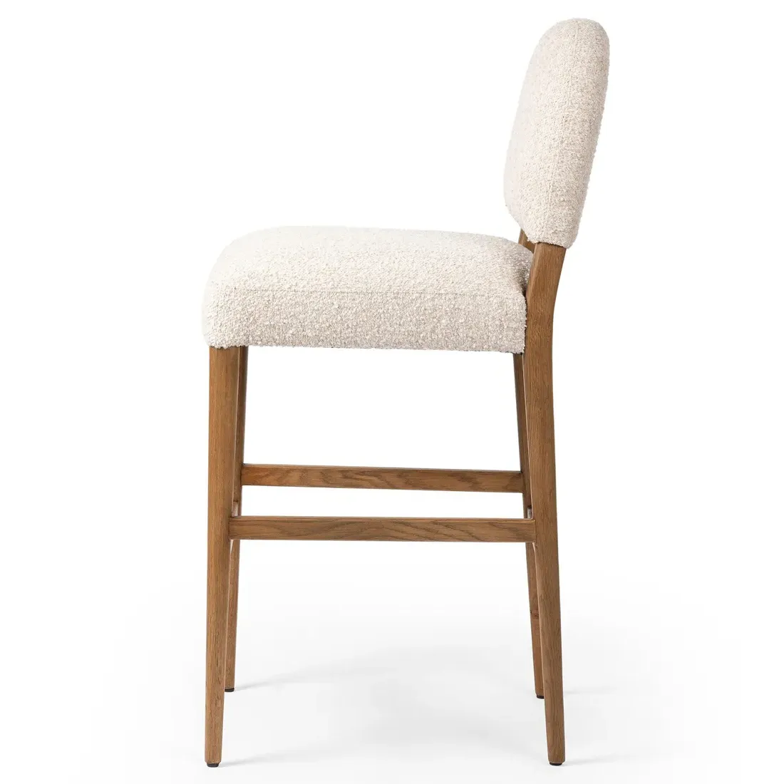 Lysander Bar Stool - Cream, Oak