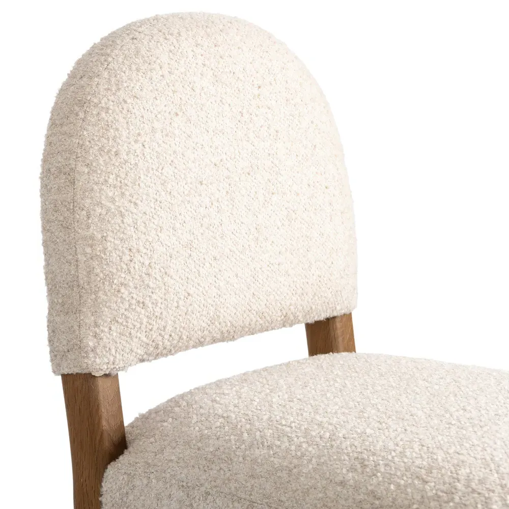 Lysander Bar Stool - Cream, Oak