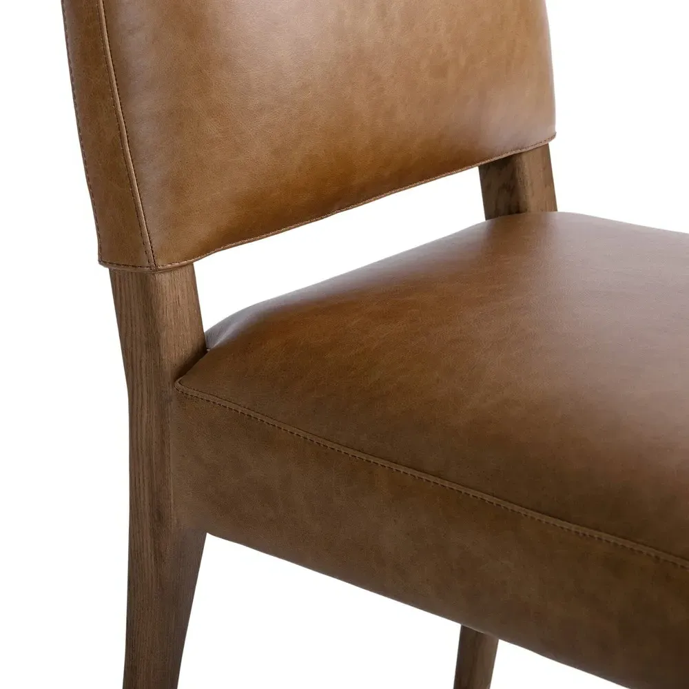 Lysander Dining Chair - Brown, Oak