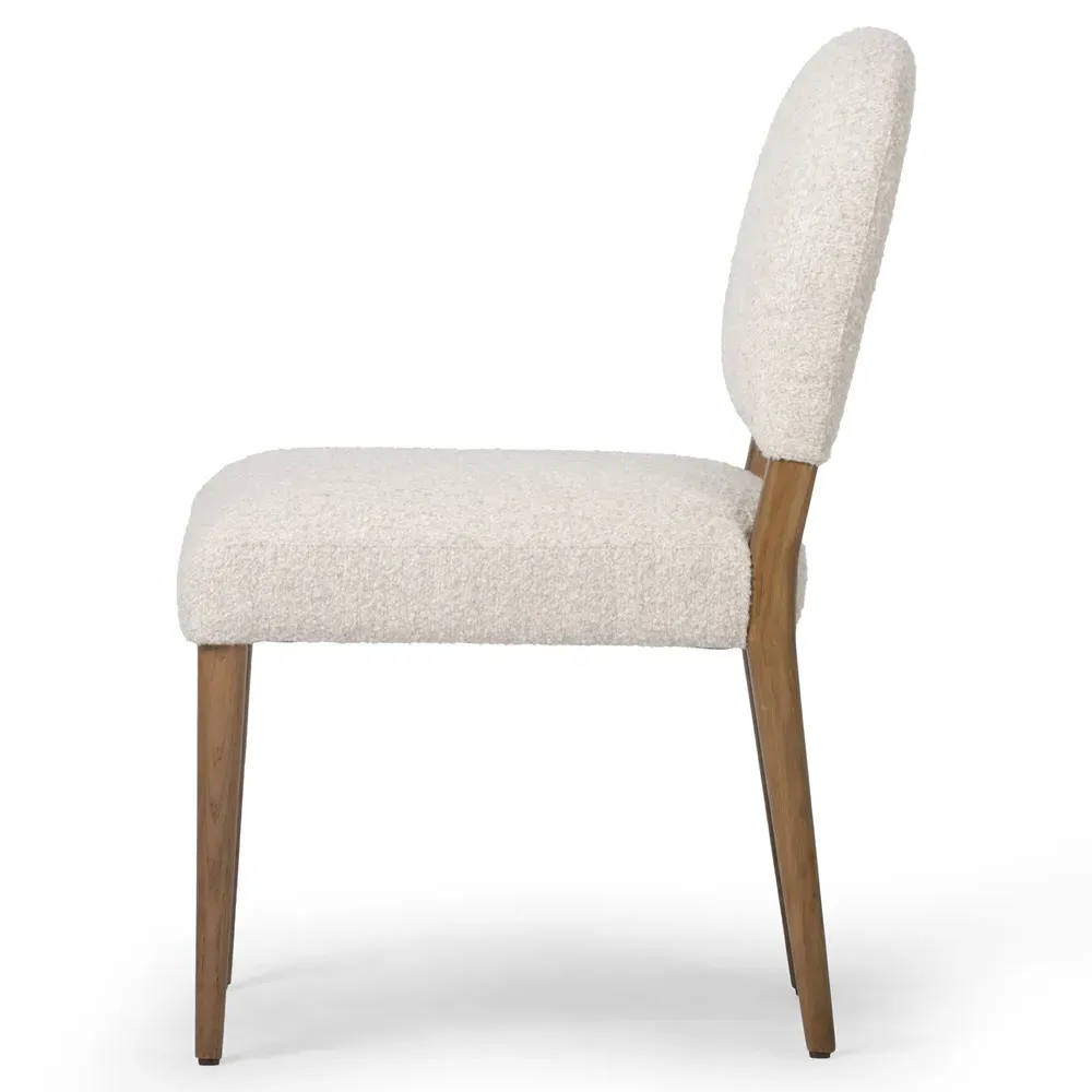 Lysander Dining Chair - Cream, Oak