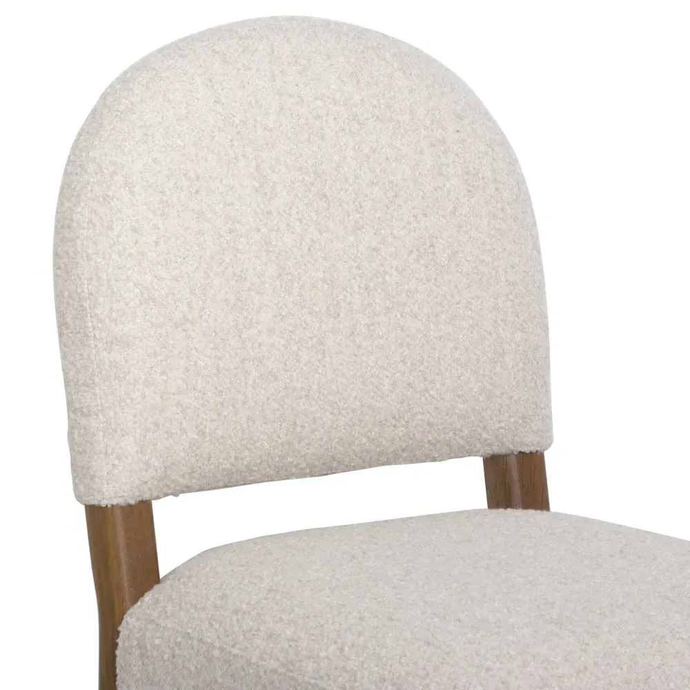 Lysander Dining Chair - Cream, Oak
