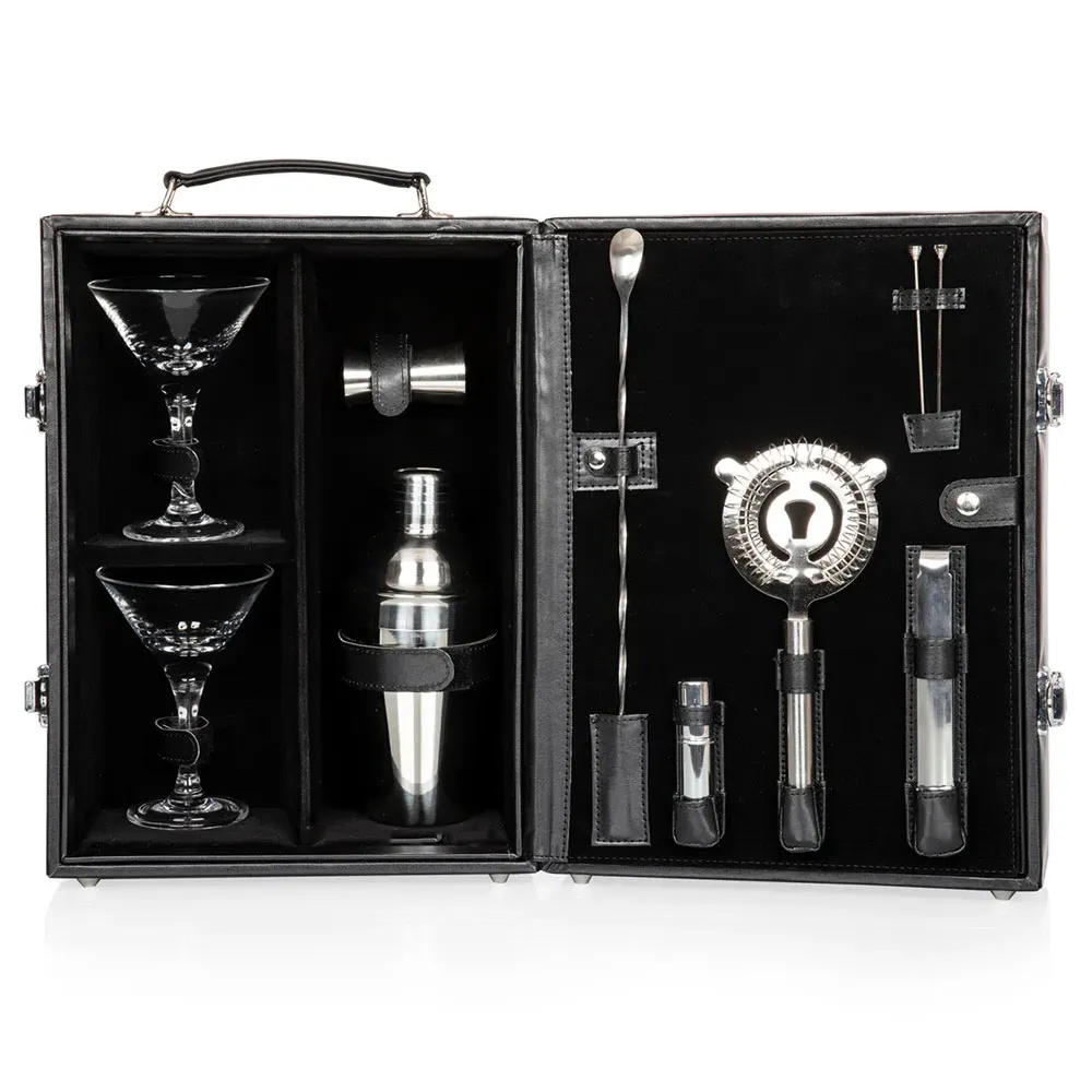 Maan Industrial Loft Cocktail Case - Black, Leather