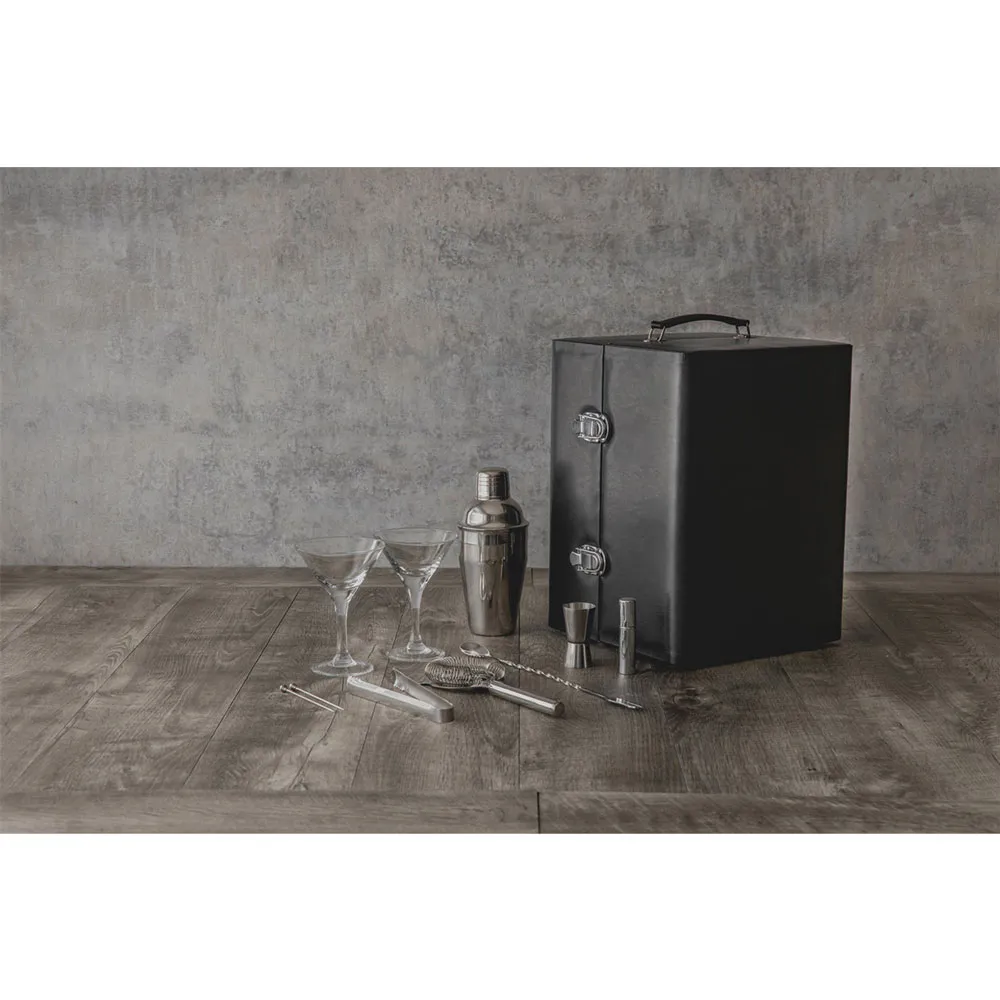 Maan Industrial Loft Cocktail Case - Black, Leather