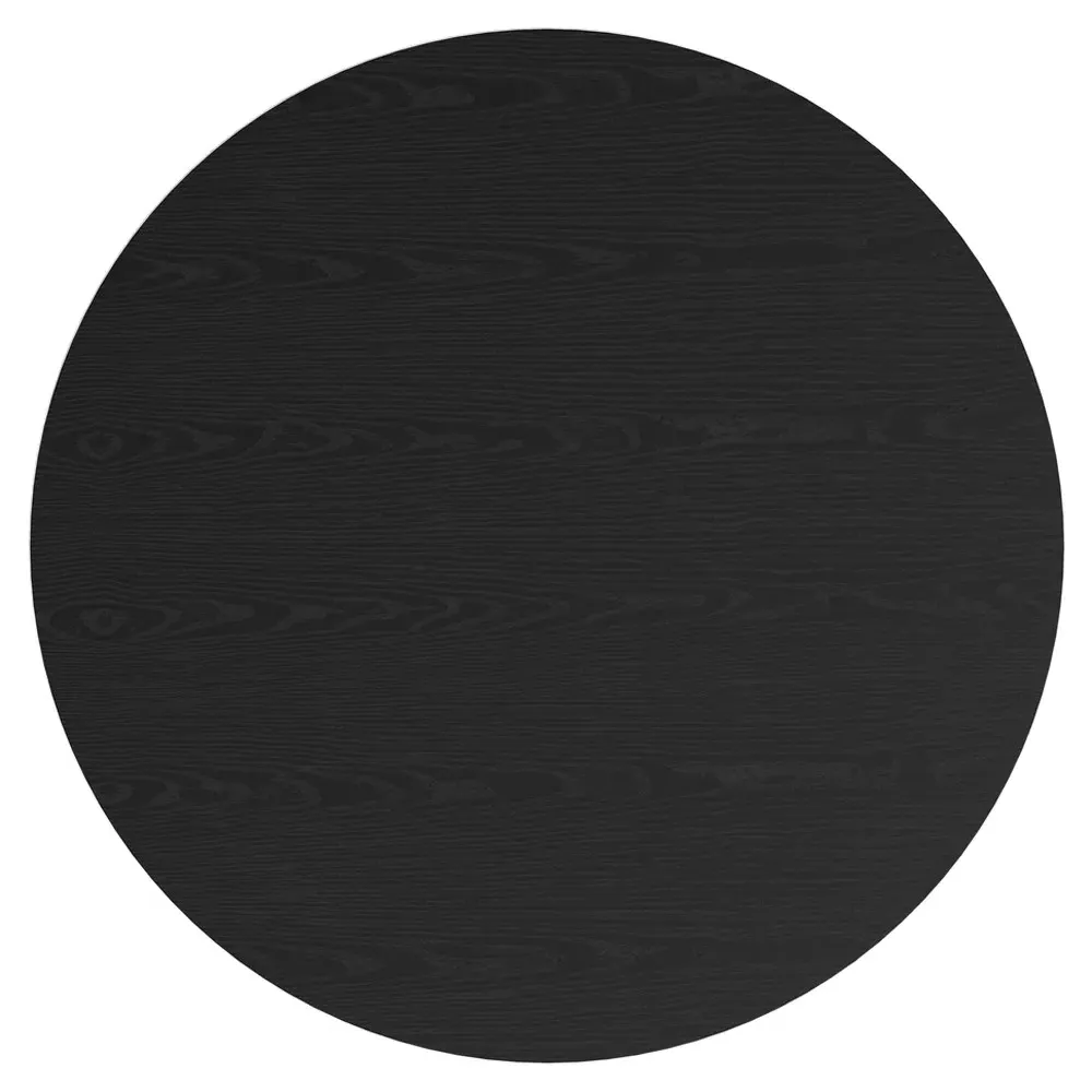 Mabel Round Dining Table - Black, Oak