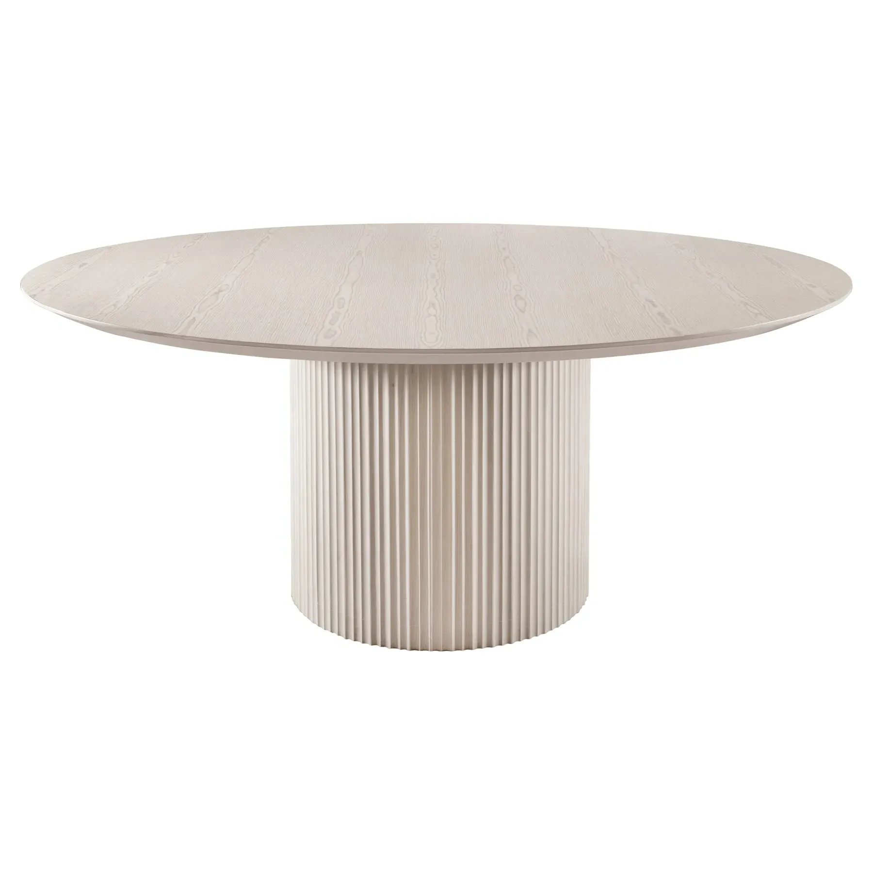 Mabel Round Dining Table - Off White, Oak image