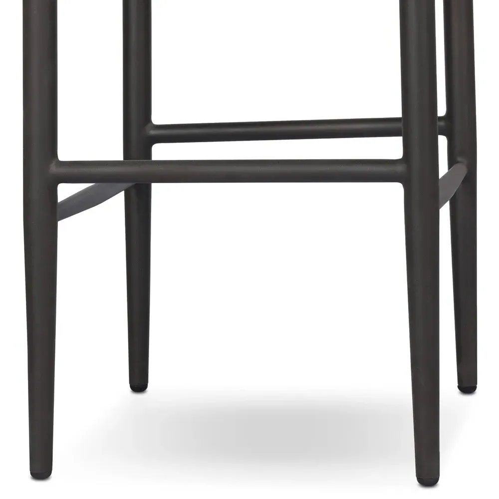 Mable Outdoor Bar Stool - Beige, Wicker