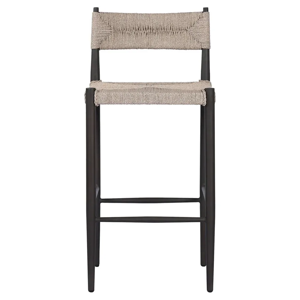 Mable Outdoor Bar Stool - Beige, Wicker
