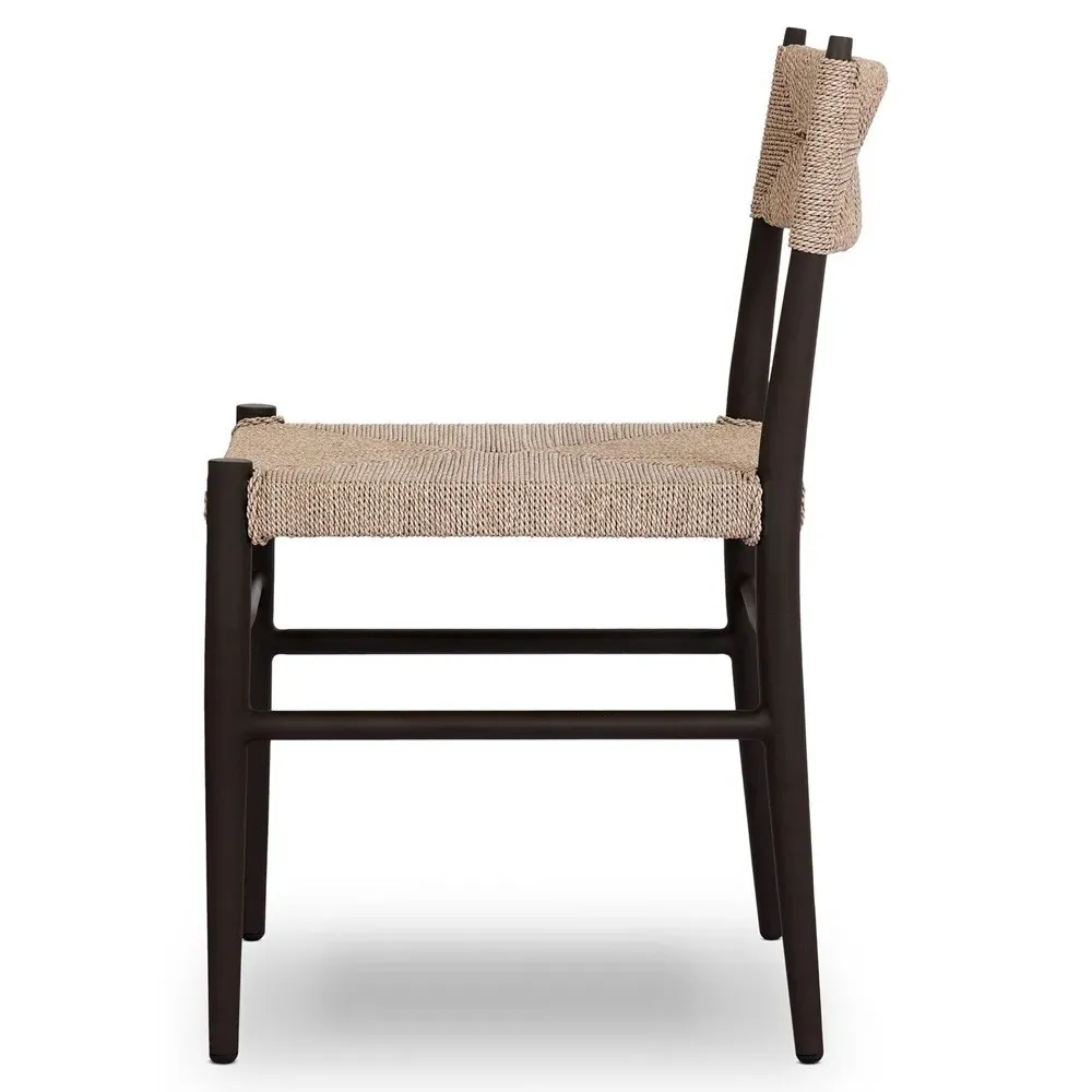 Mable Outdoor Dining Chair - Beige, Wicker