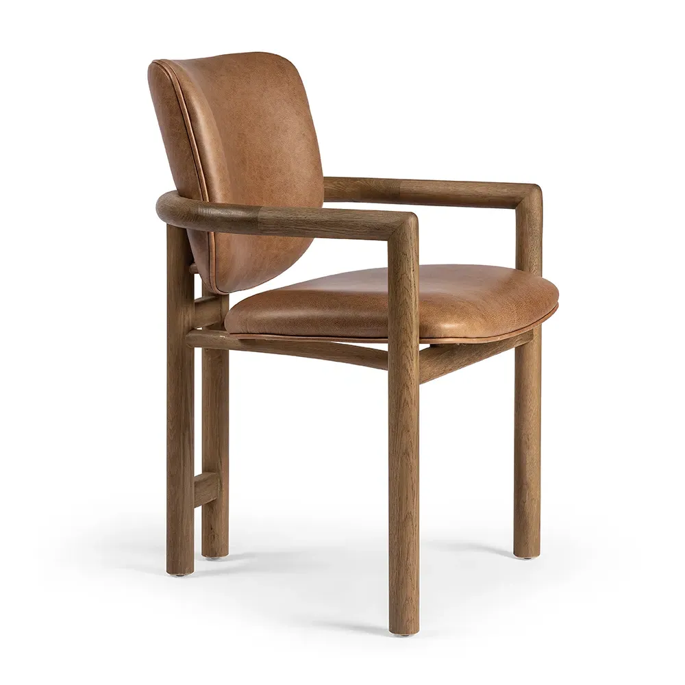 Macayle Dining Arm Chair - Brown, Oak