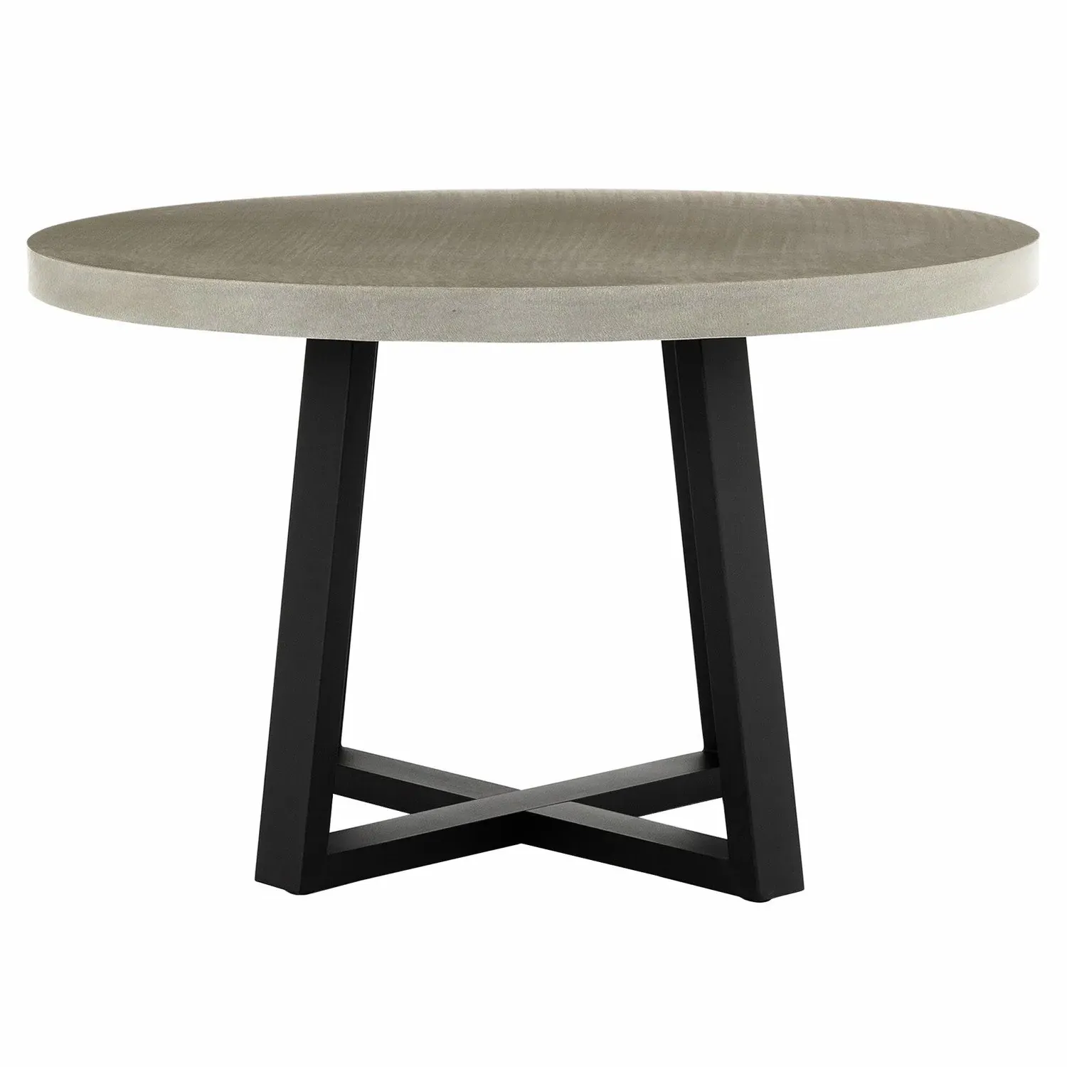 Maceo Large Round Bistro Dining Table - Grey, Lava Stone