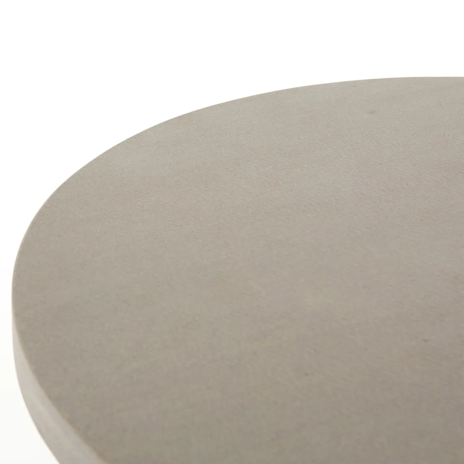 Maceo Round Counter Table - Grey, Lava Stone