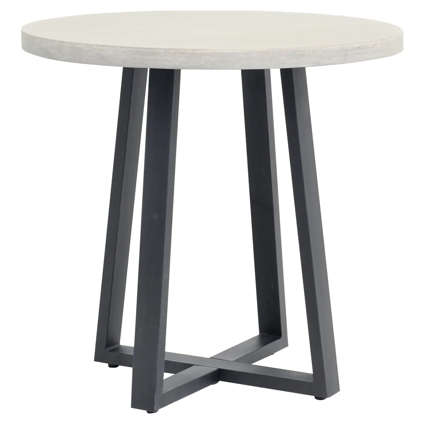 Maceo Small Round Bistro Dining Table - Grey, Lava Stone