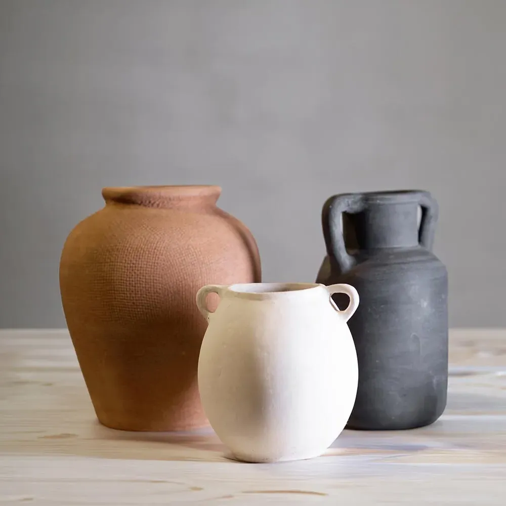 Machi Amphora Decorative Vase - Brown, Terracotta