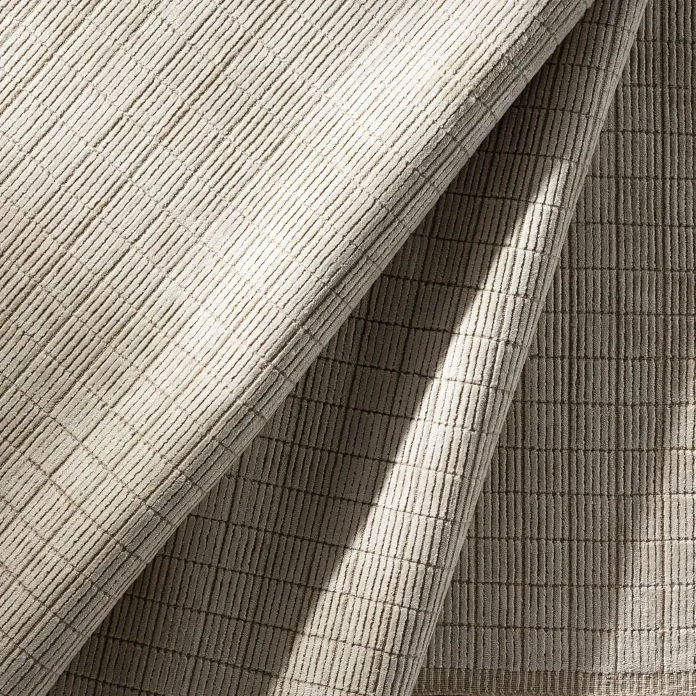 Machi Patterned Rug - Beige, Viscose Wool