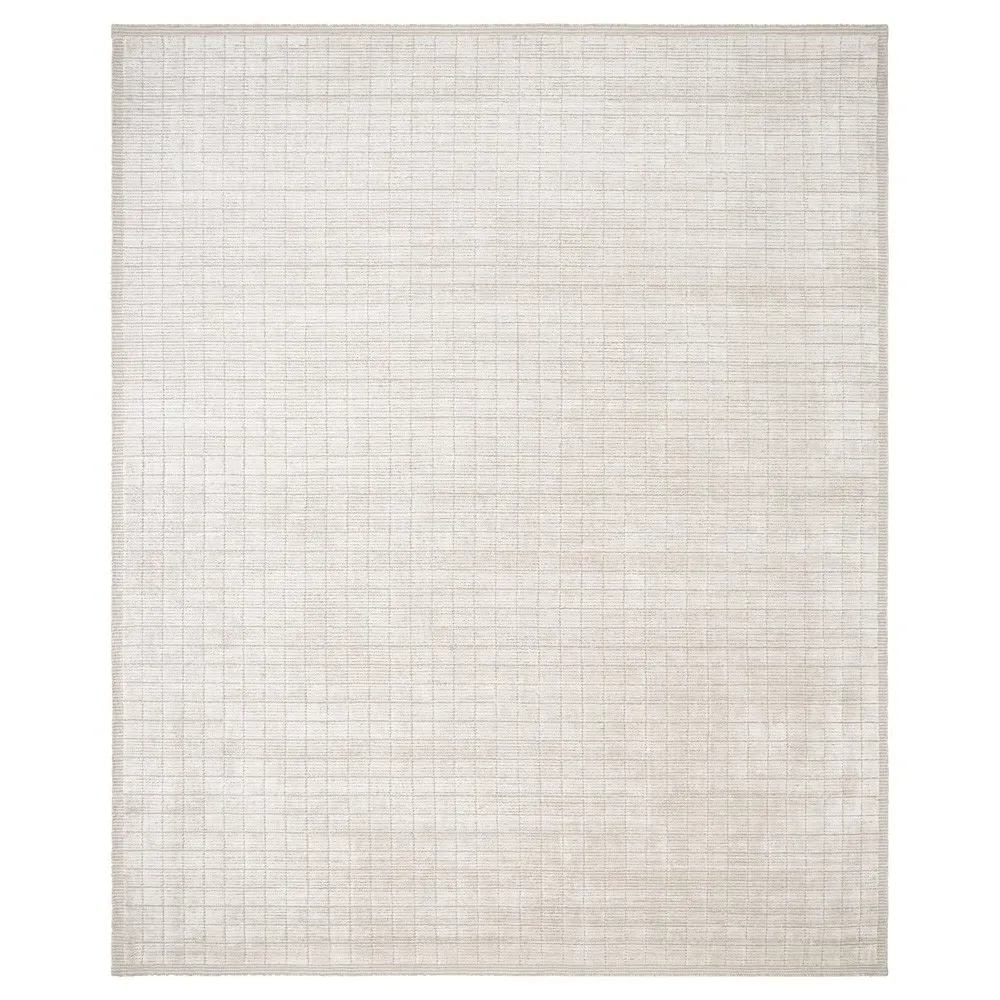 Machi Patterned Rug Sample - Beige, Viscose Wool image