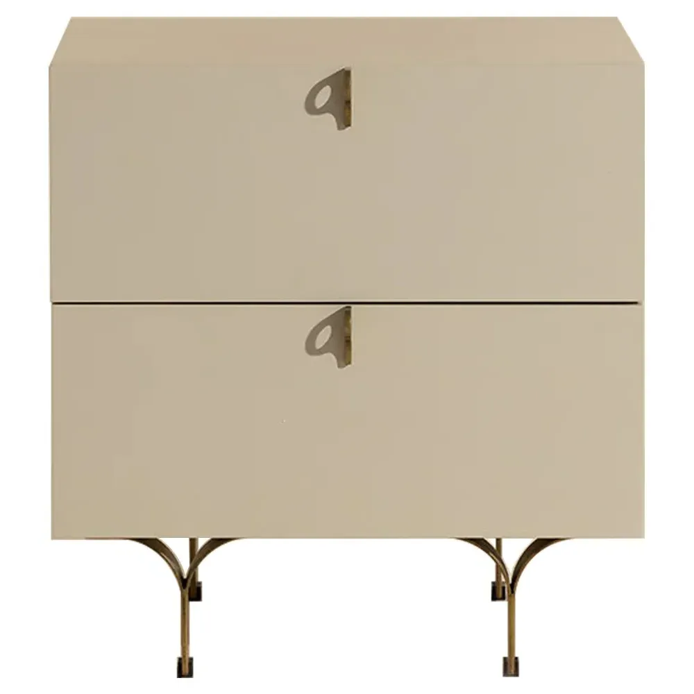 Macias Nightstand - Cream, Acacia Wood image