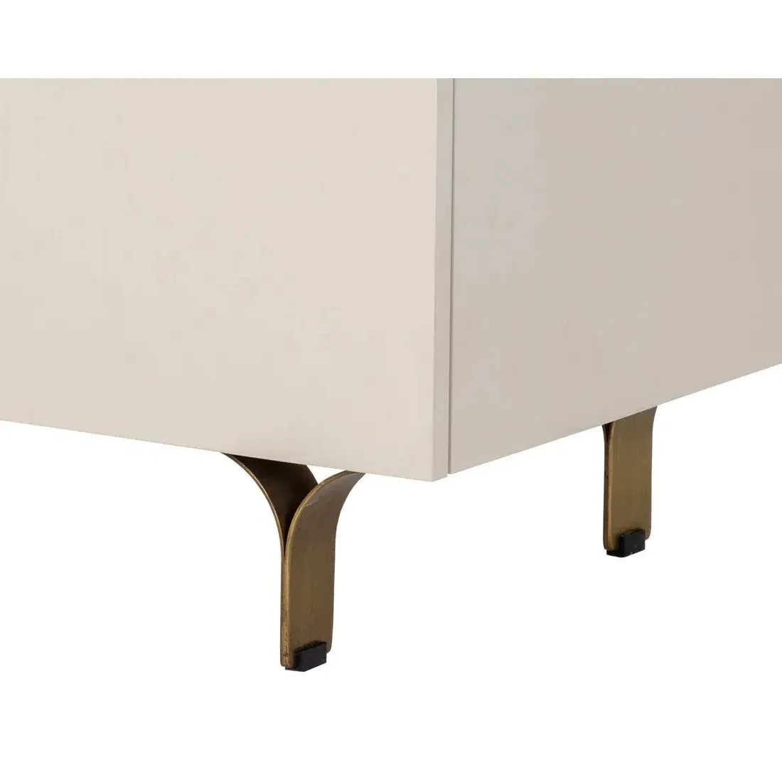 Macias Wide Nightstand - Cream, Acacia Wood