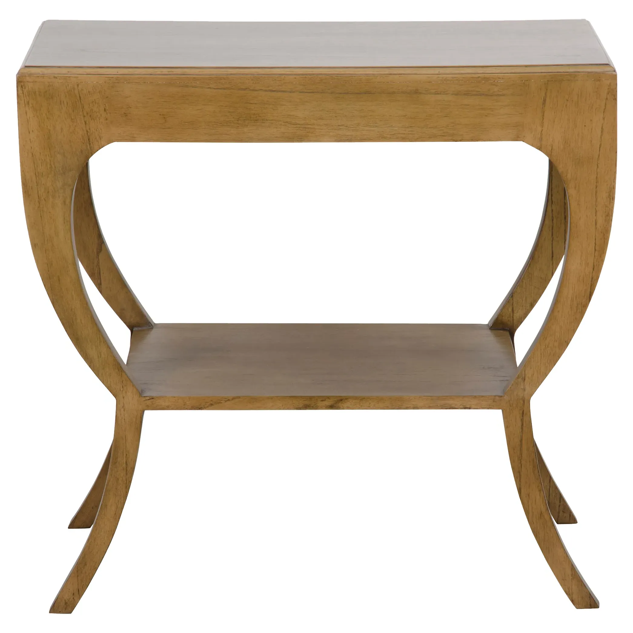 Mackenzie Square Side Table with Drawer - Brown, Mahogany