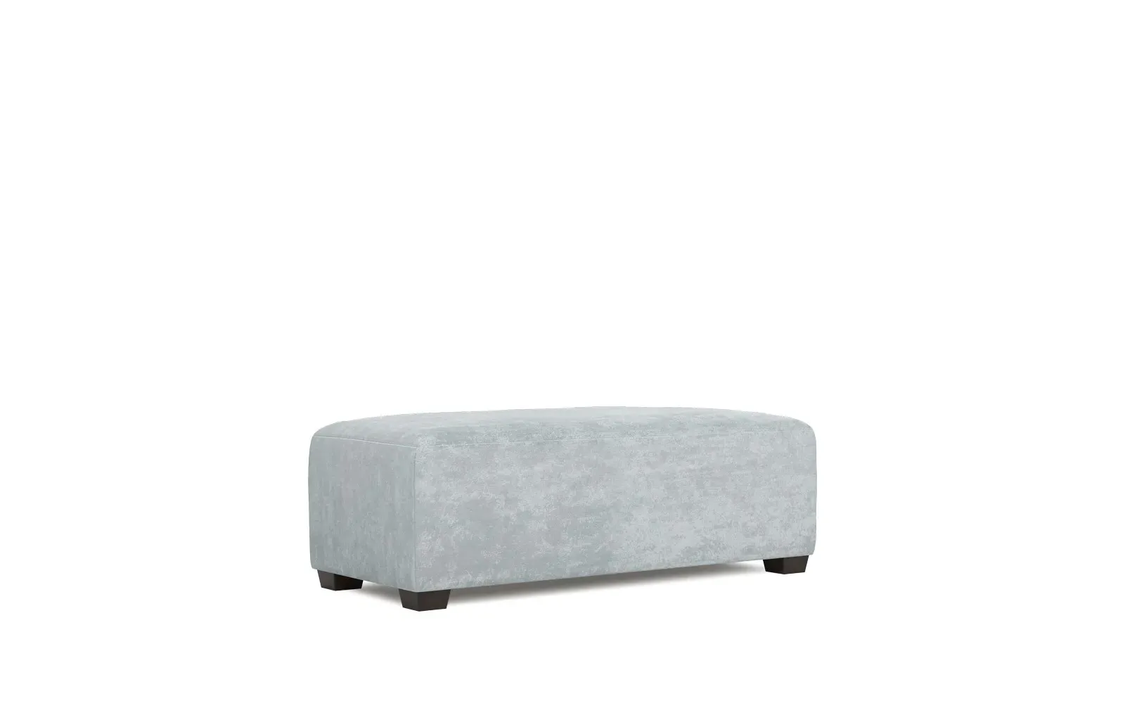 Macklin Rectangular Ottoman - Pale Blue