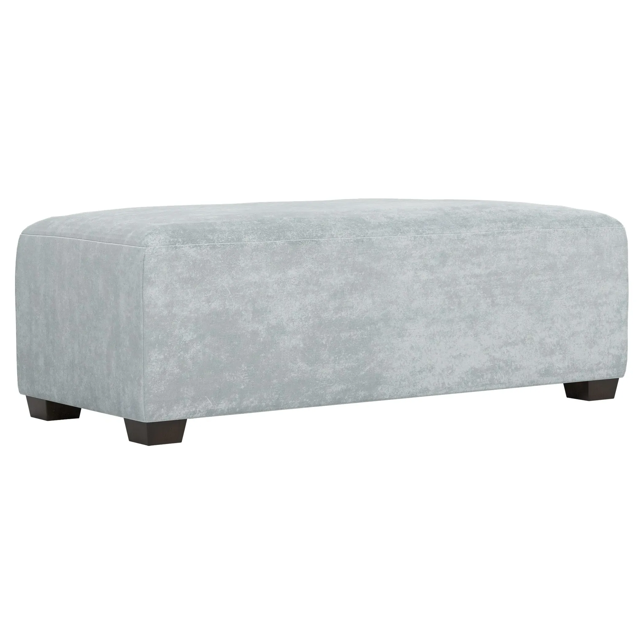 Macklin Rectangular Ottoman - Pale Blue