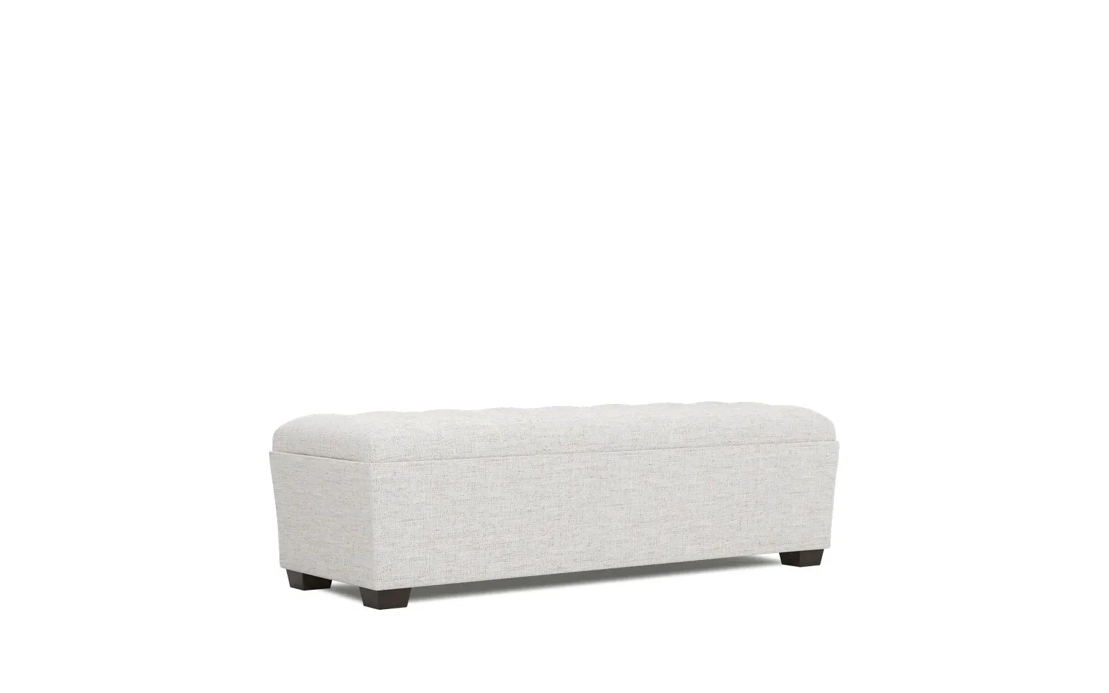 Macklin Rectangular Tufted Ottoman - Heathered Ivory