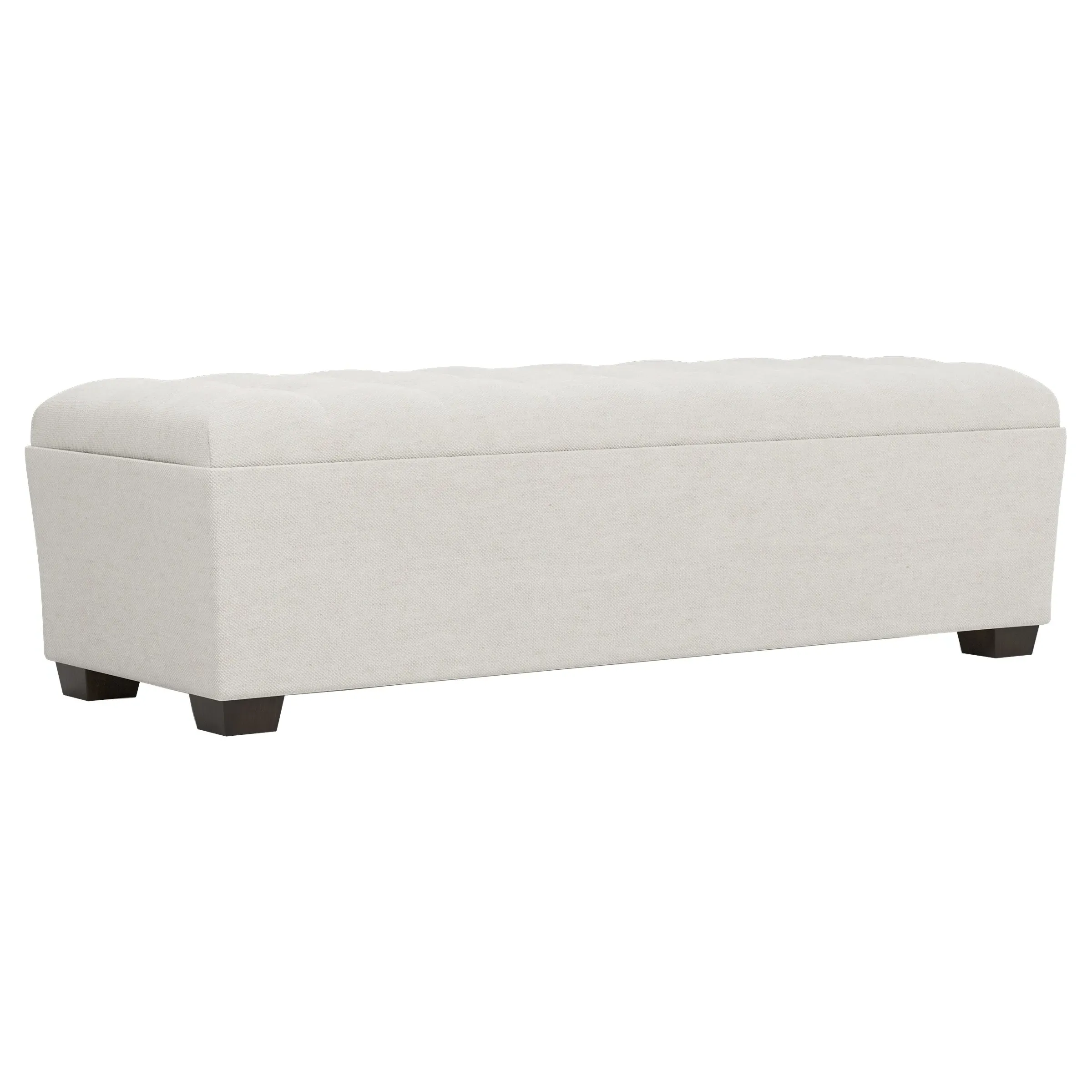 Macklin Rectangular Tufted Ottoman - Pearl
