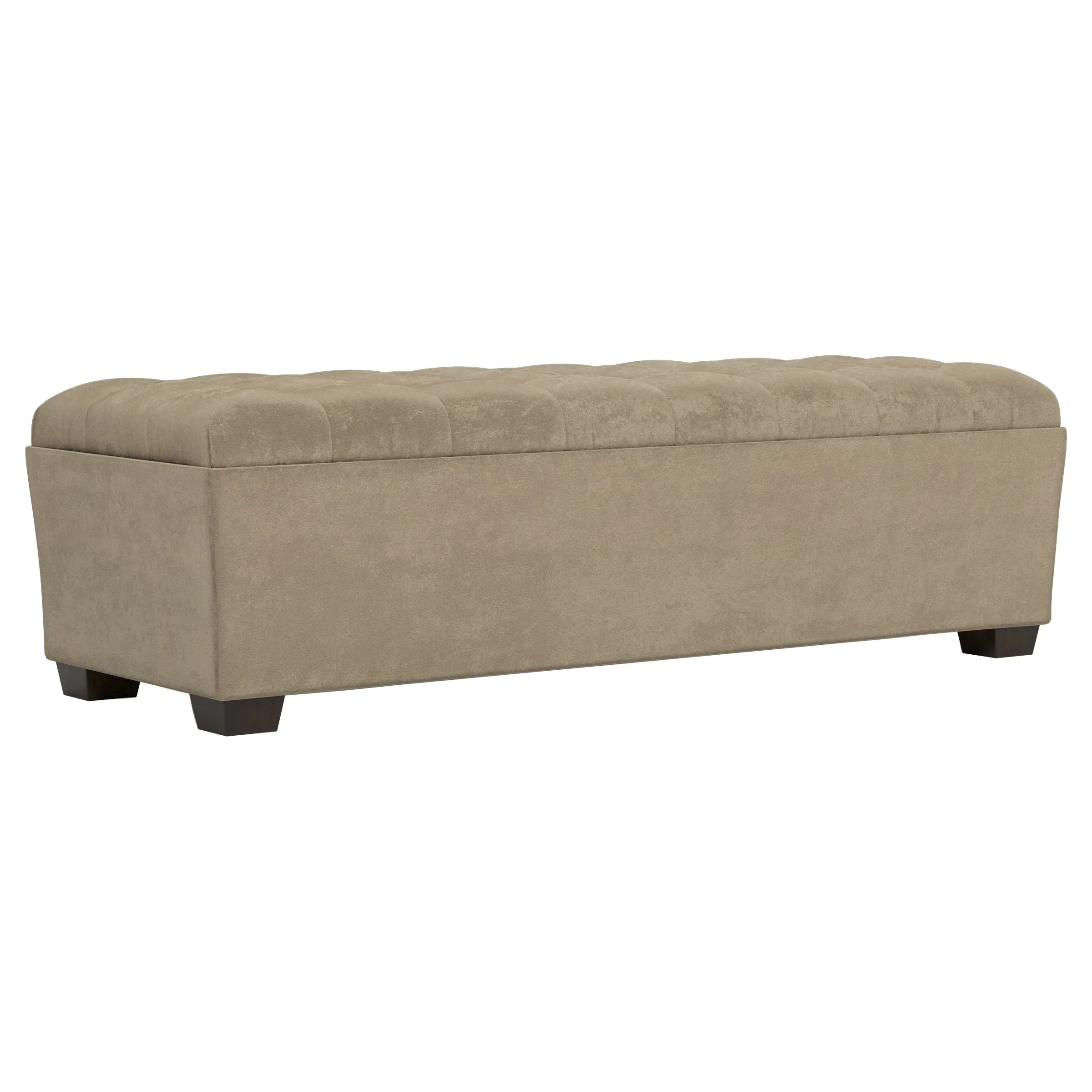 Macklin Rectangular Tufted Ottoman - Wheat