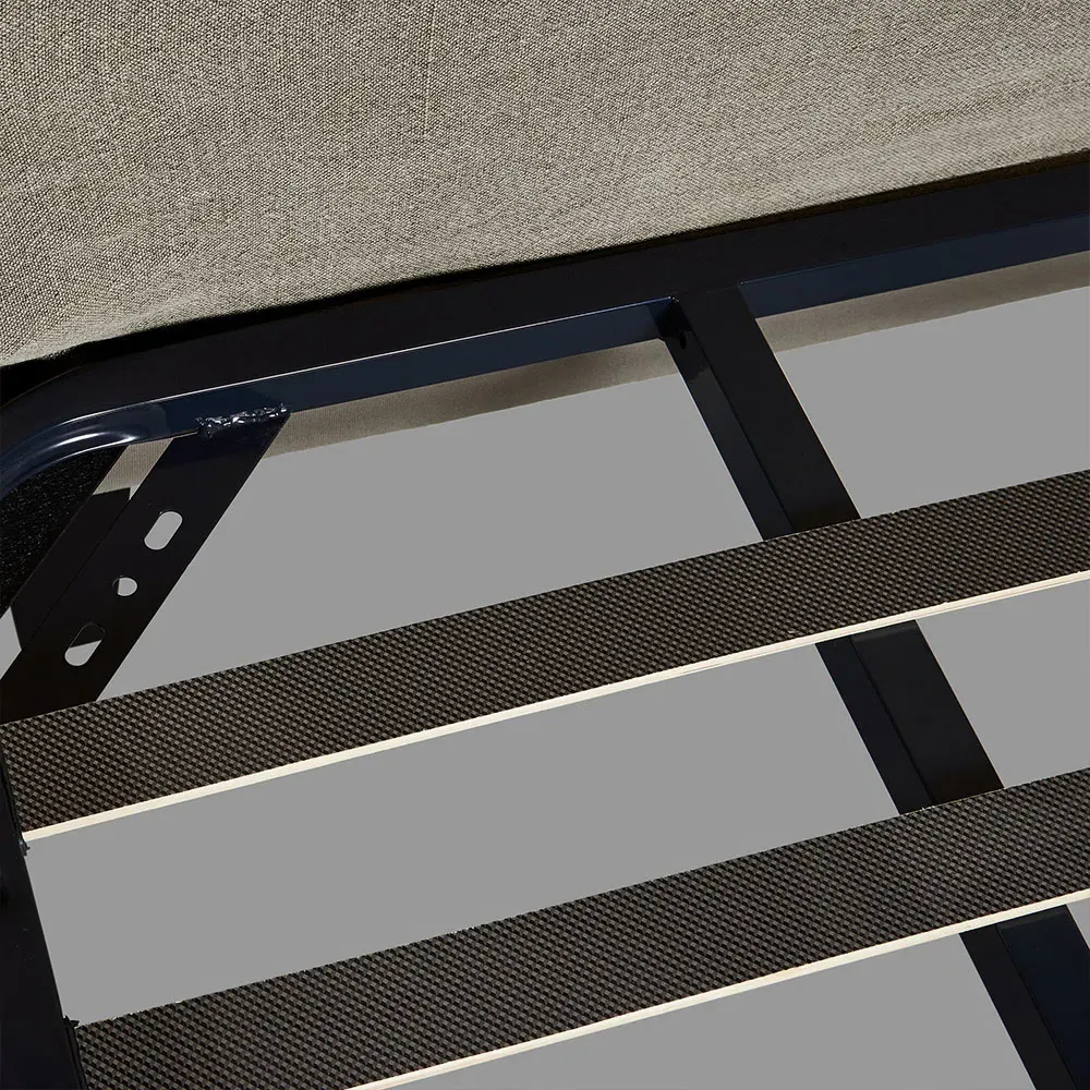 Maddie King Size Wingback Bed - Grey, Linen