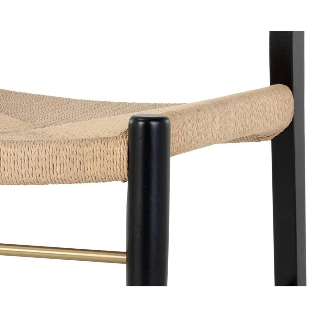 Maddison Dining Side Chair Set of 2 - Black, Beech Wood