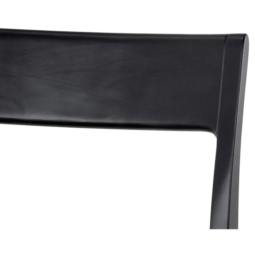 Maddison Dining Side Chair Set of 2 - Black, Beech Wood