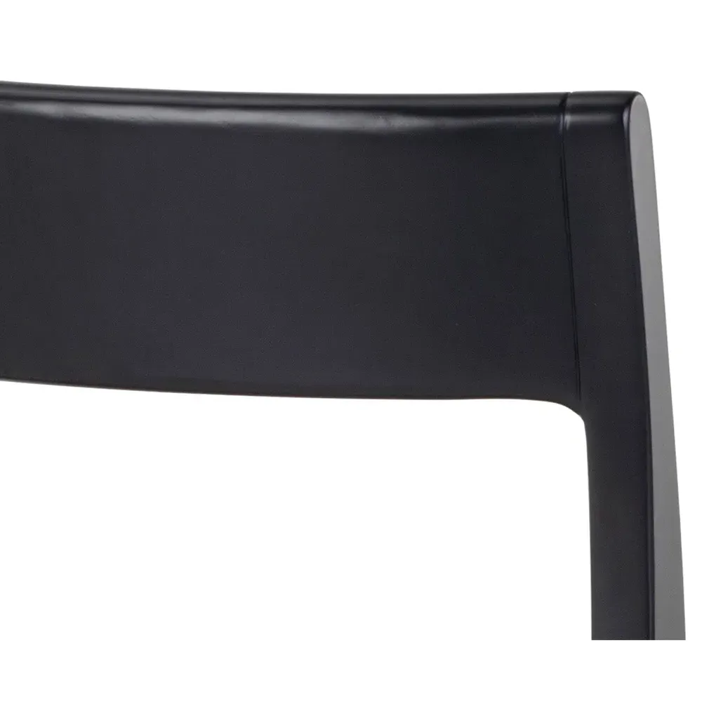 Maddison Dining Side Chair Set of 2 - Black, Beech Wood