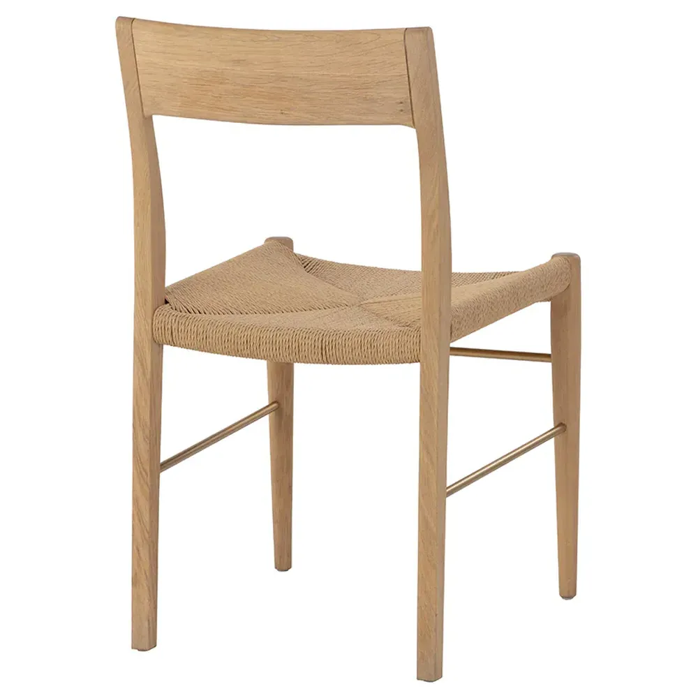 Maddison Dining Side Chair Set of 2 - Light Brown, Oak