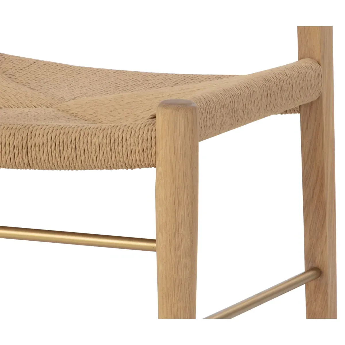 Maddison Dining Side Chair Set of 2 - Light Brown, Oak