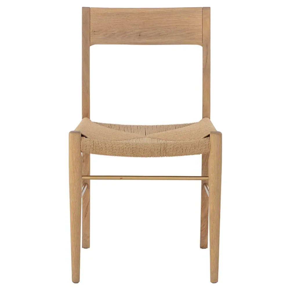 Maddison Dining Side Chair Set of 2 - Light Brown, Oak