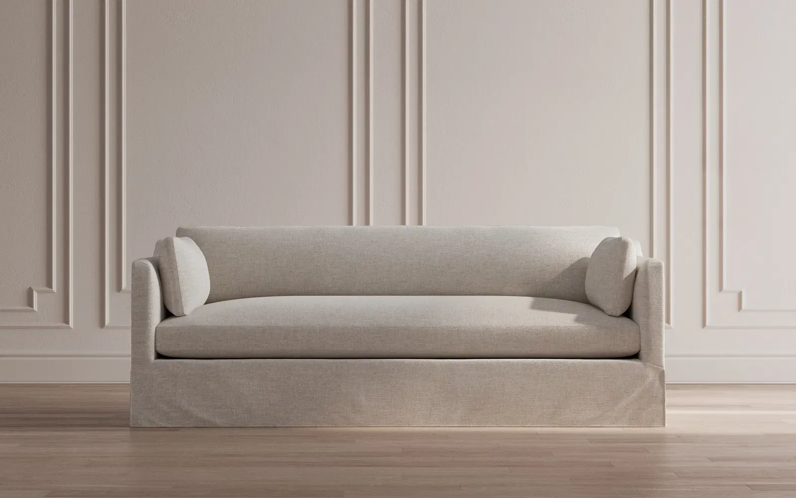 Madeline 3-Seater Slipcovered Sofa - Truffle