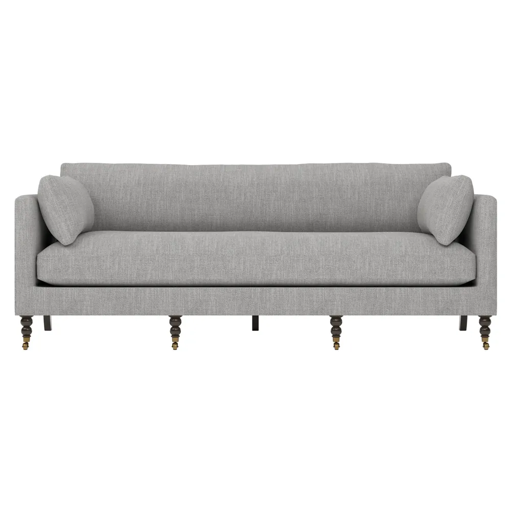 Madeline 90-Inch Sofa - Nickel