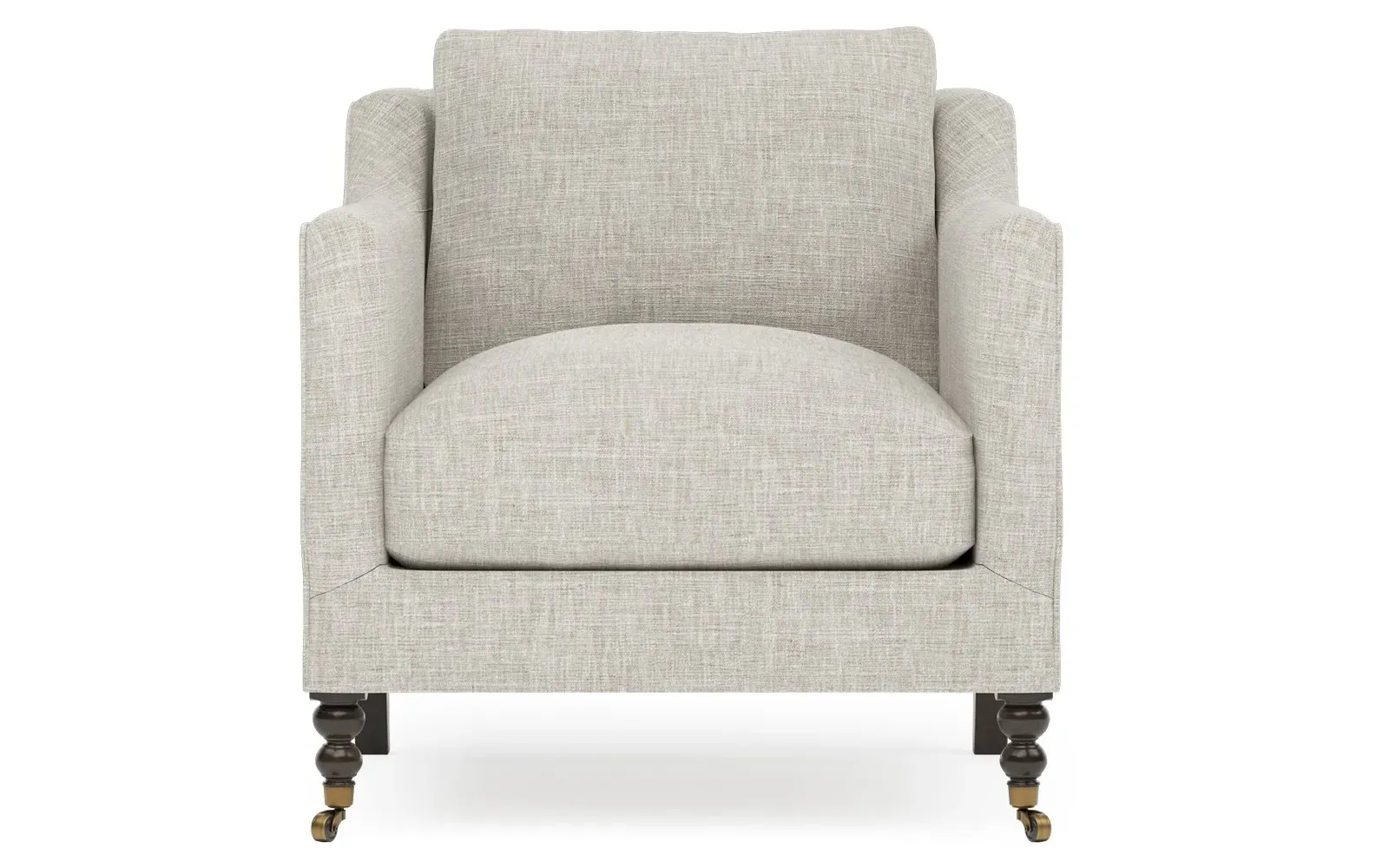 Madeline Arm Chair with Casters - Fog