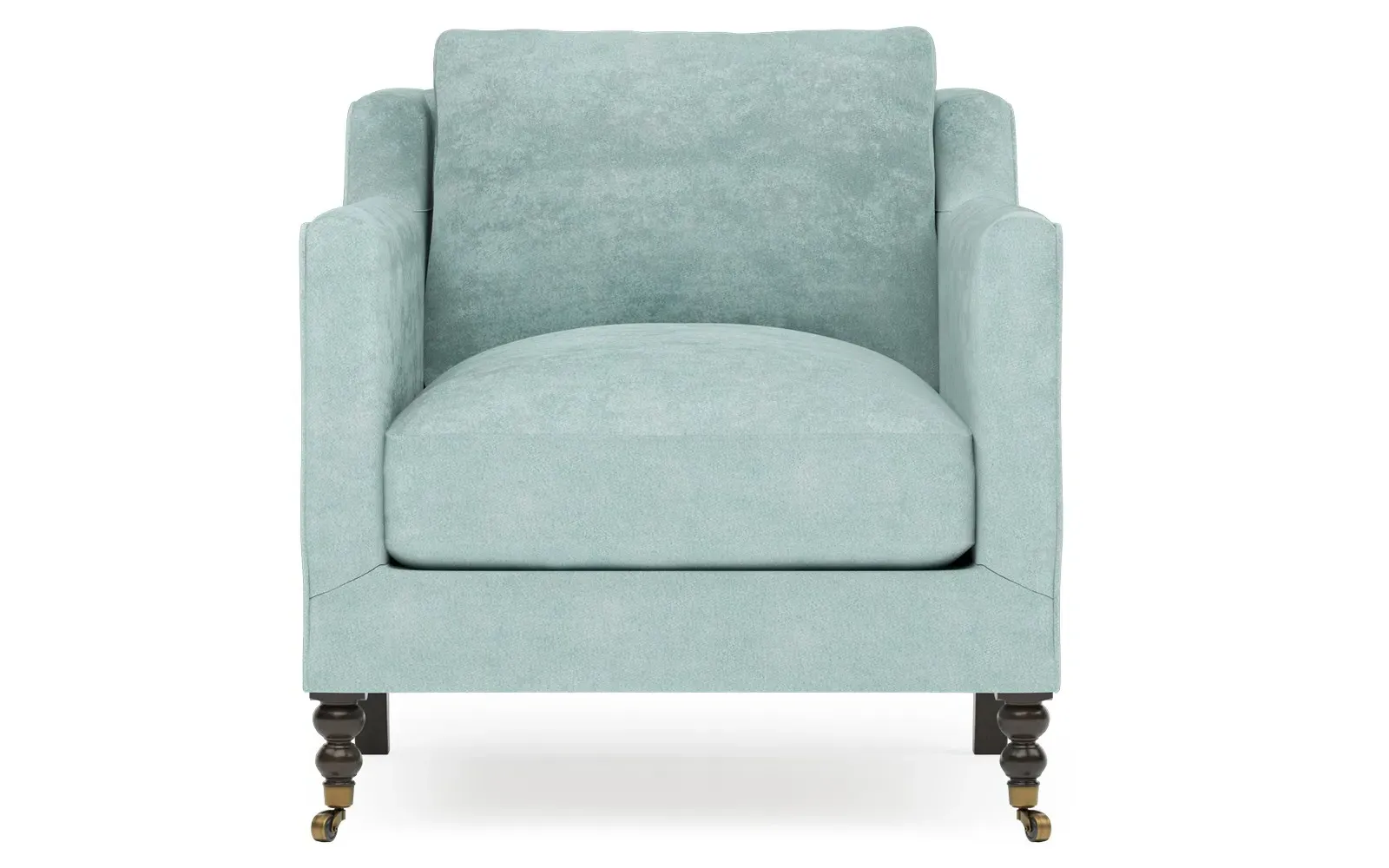 Madeline Arm Chair with Casters - French Blue