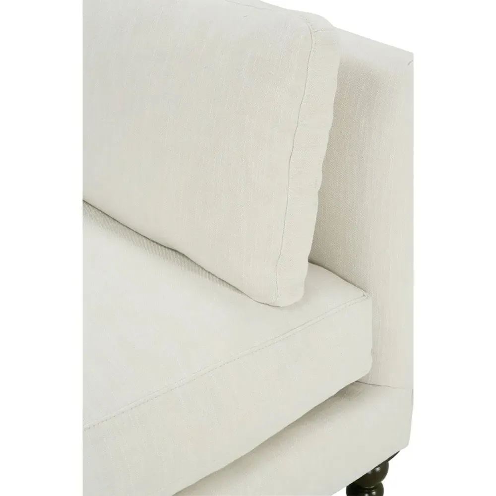 Madeline French Large Sofa with Casters - Cream
