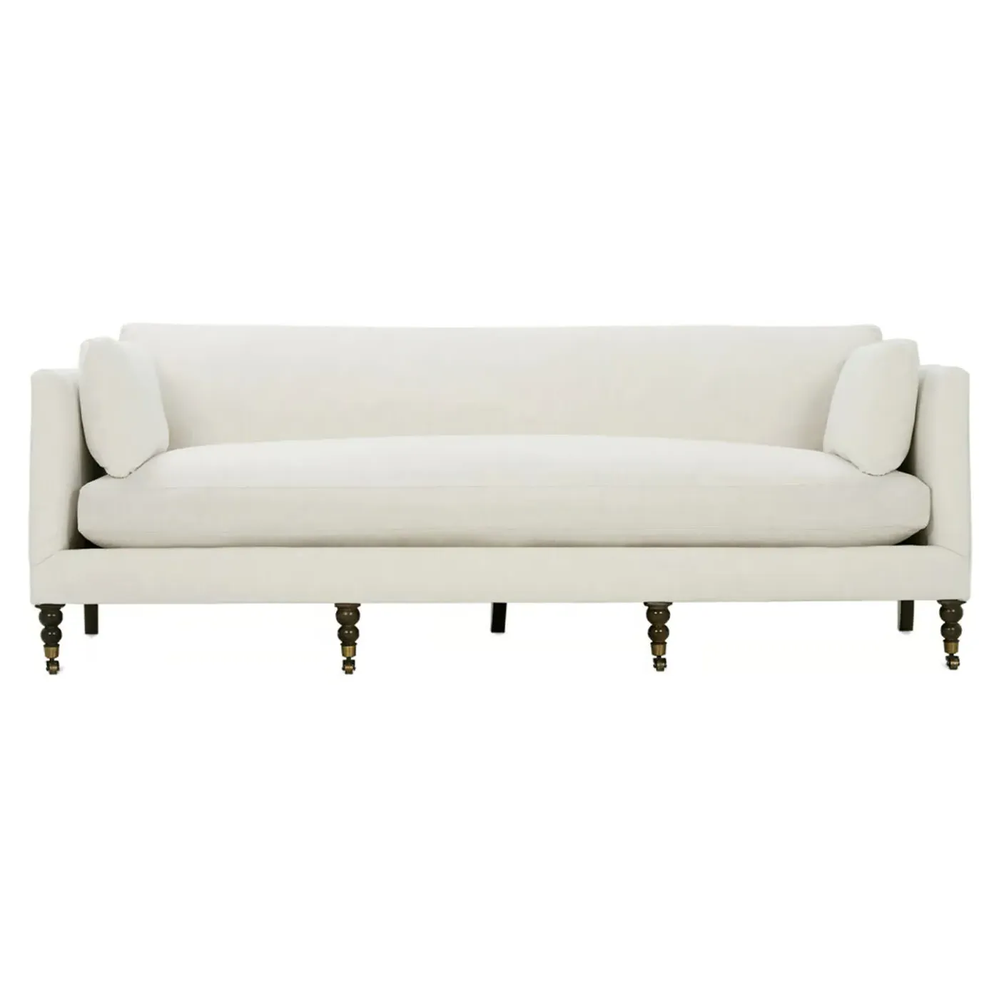 Madeline French Large Sofa with Casters - Cream