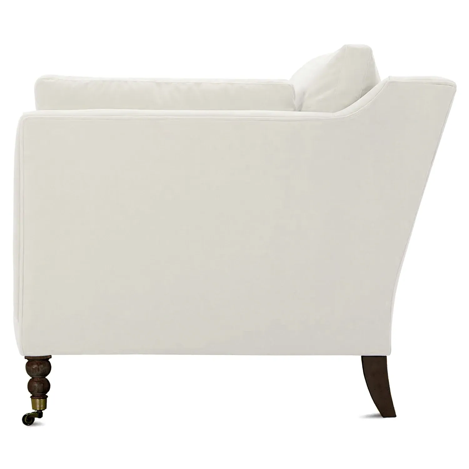 Madeline French Small Sofa with Casters - Cream