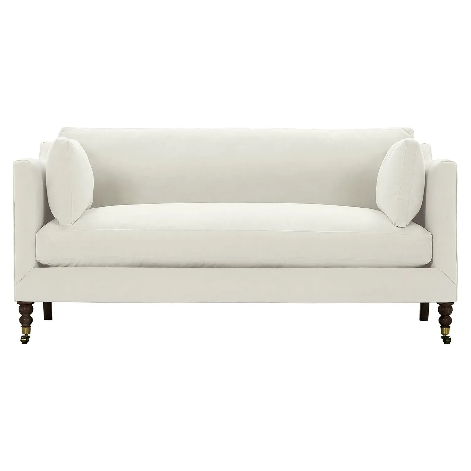 Madeline French Small Sofa with Casters - Cream