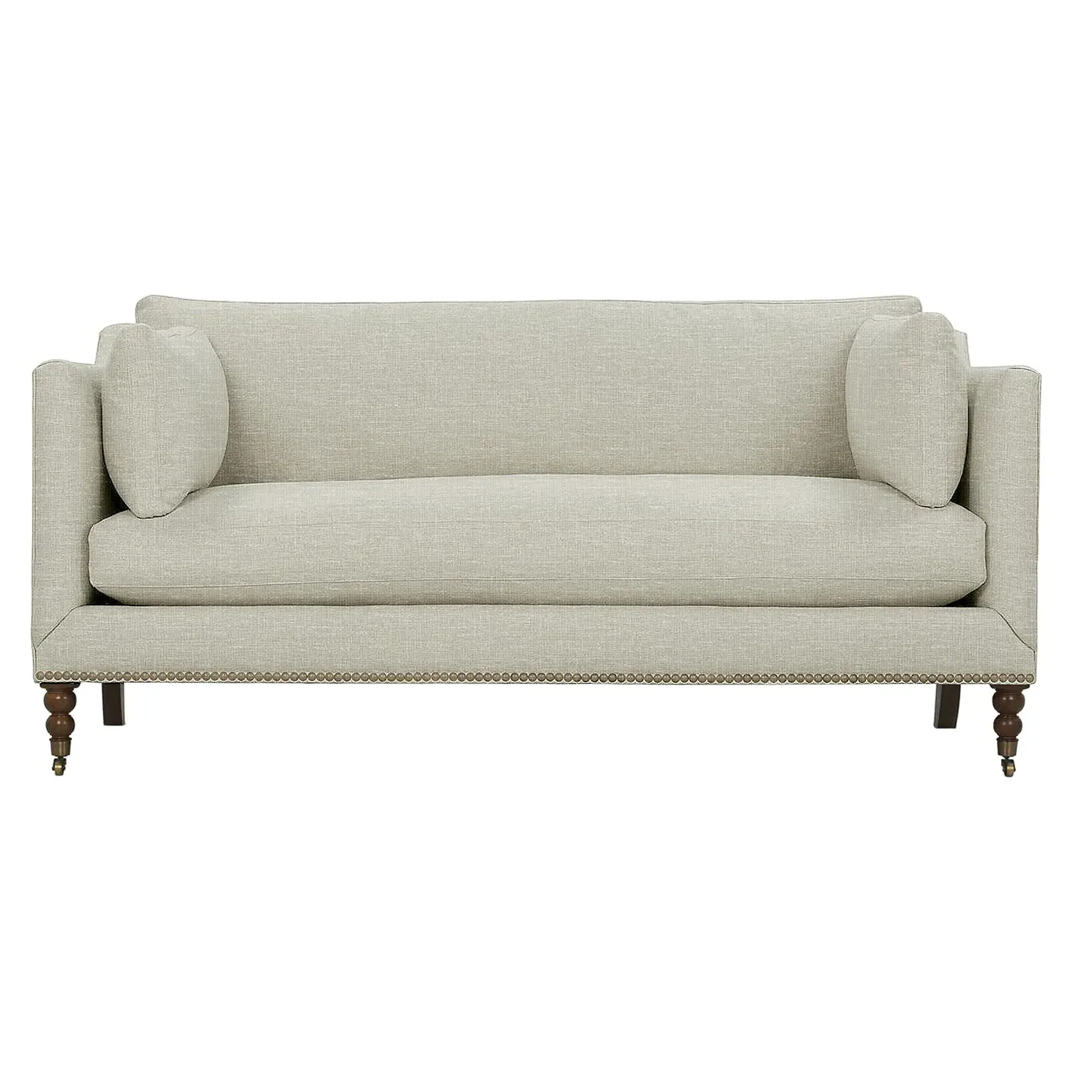 Madeline French Small Sofa with Nailhead - Grey image