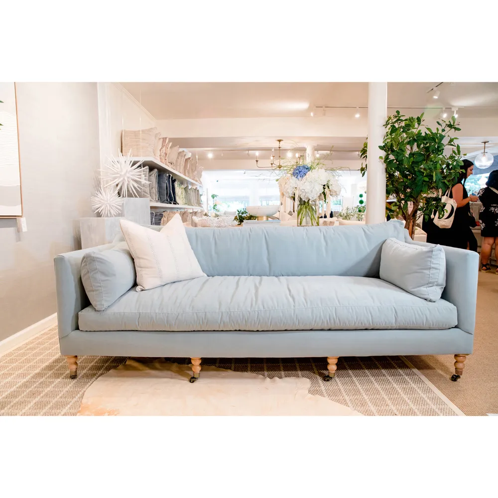 Madeline French Sofa - Ice Blue
