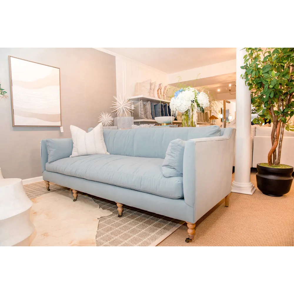 Madeline French Sofa - Ice Blue